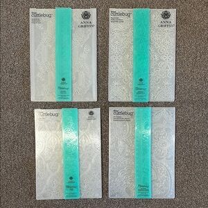 Anna Griffin Embossing Folders Lot Of 4